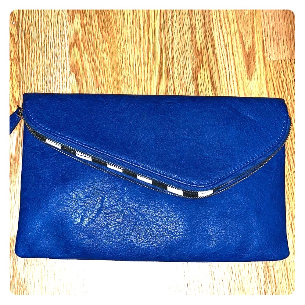 Royal blue urban expressions clutch